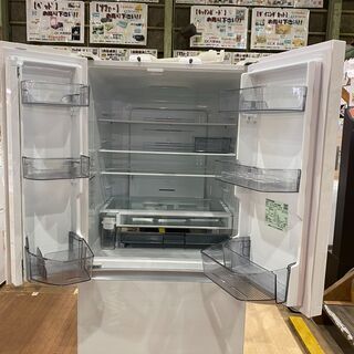 愛品館市原店】東芝 2019年製 551L 6ドア冷蔵庫 GR-R550FZ（UW）【