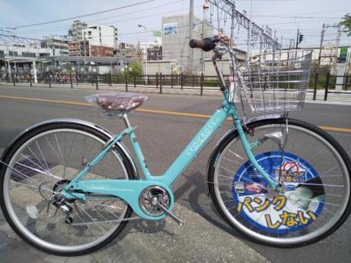 ♪ジモティー特価♪絶対にパンクしない　装備充実！！27型シティサイクル　新品ジオクロスＮ29,880円（税別）