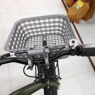 自転車 26インチ ビーチクルーザー セミファット 幅３インチタイヤ BAMBART かご付き グリーン 苫小牧西店 自転車 26インチ ビーチクルーザー セミファット 幅3インチタイヤ