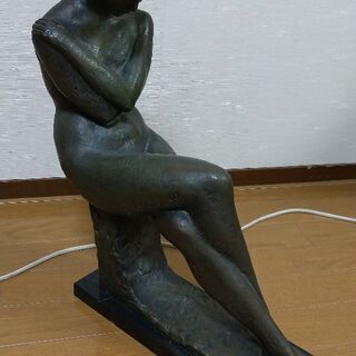ブロンズ像 大型 裸婦 宮本光庸 日展評議員 彫刻家 高さ約63.0