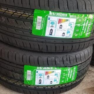 🌞215/35ZR19⭐新品未使用！プリウス等に！交換費用込み！アジアン製  