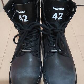 取りに来て頂ける方 【DIESEL】ショートブーツ ディーゼル ほぼ新品