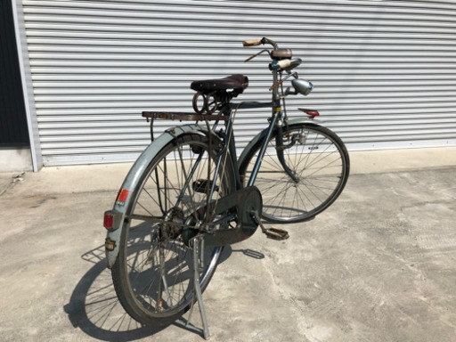 レトロ自転車（車輪、ハンドル、フレーム等サビあり