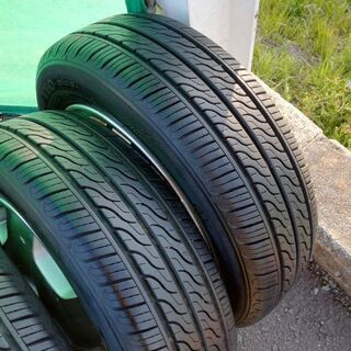 希少！L600sムーカス用☆アルミ付き夏タイヤ4本セット！の通販はau PAY 