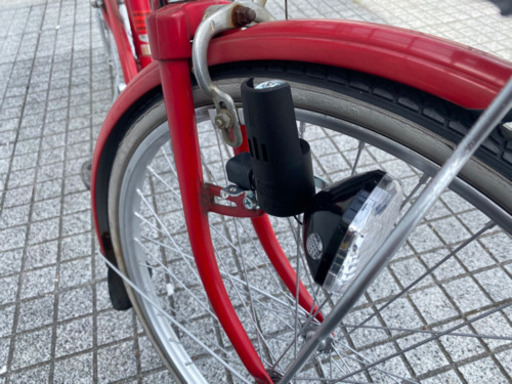 【中古自転車】ブリヂストン製❗️24インチ変速なし　ライト、鍵新品❗️スペアキーあり　若林自転車　唐崎　SALE中❗️