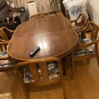 【ネット決済】カリモク テーブル  椅子4脚セット