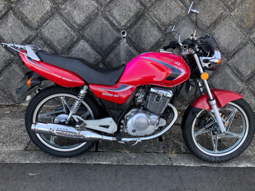バッテリー新品 実働 スズキ EN125 原付中古バイク車体 GN125 ybr