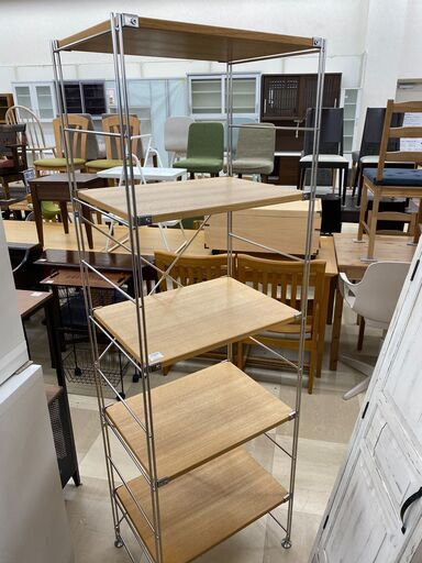 無印良品　5段ユニットシェルフ