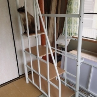 ロフトベッド デスク付き ※LEDライトも付けます