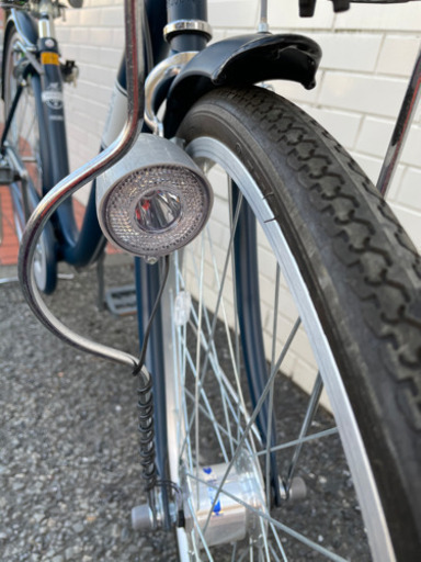 GM482【中古美品】2020年製 自転車 26インチ オートライト ギヤなし 青  