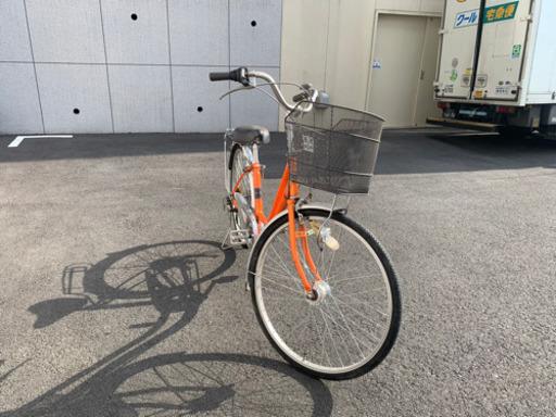 自転車　オレンジ