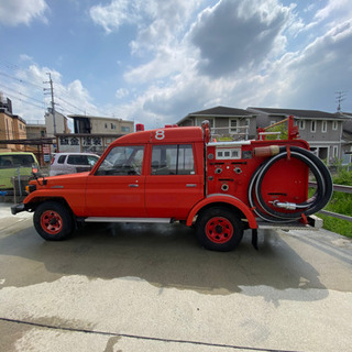 希少 レトロ 消防車 Fj75 ランドクルーザー プラド ｗキャブ モリタ製消防ポンプ付き 走行2807ｋｍ 付属品多数 書類関係無し All Garage 富田林のランドクルーザーの中古車 ジモティー
