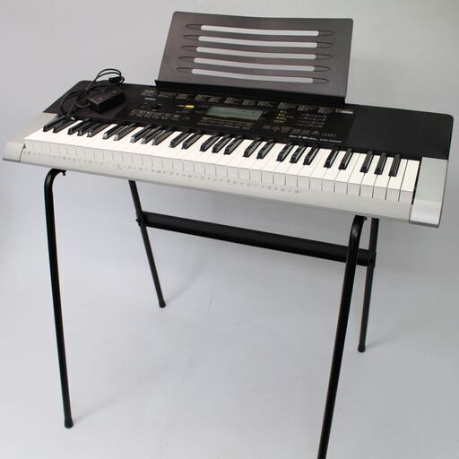 518)CASIO ベーシックキーボード CTK-4400 電子ピアノ 2017年製 スタンド付 カシオ 楽器 61鍵盤