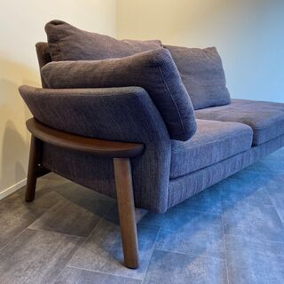 カリモク karimoku ソファ 茶 3シーター カリモク家具 中古品