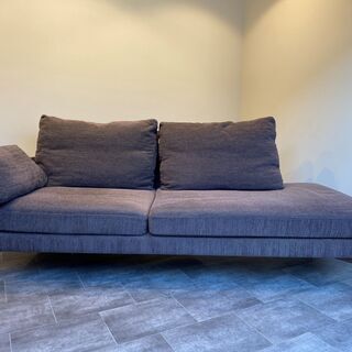 カリモク karimoku ソファ 茶 3シーター カリモク家具 中古品