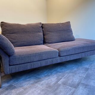 カリモク karimoku ソファ 茶 3シーター カリモク家具 中古品