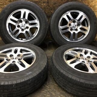 【DUNLOP ENASAVE RV504 205/70R15】夏タイヤ【ホンダ CR-V 純正ホイール 15インチ 6J5HPCD114.3+50】2016年製　(MTM39) クレジットカード QR決済可能