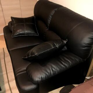 東京インテリア 2人掛けソファ XY-2484 APU-11BK