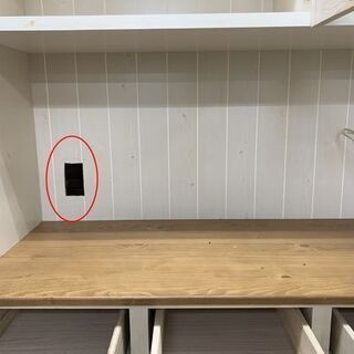 美品 ニトリ ミドルレンジボード シナモ 幅105cm カントリー調 フレンチカントリー レンジボード 食器棚 キッチンボード 南12条店