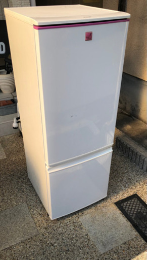 SHARP 2012年製 全定格内容積167L 2段ドア 冷蔵庫 SJ-17W-7