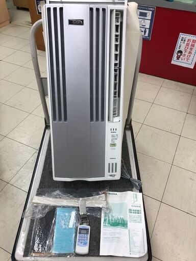 窓用（ウィンド）エアコン　19年製コロナ　4～6畳用　枠付　フィルター未使用　【店頭お渡し】