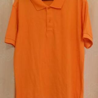 △ポロシャツ M オレンジ色