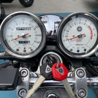 売約済み☆YAMAHA SR400 FI ほぼ新車低走行 車検あり ETC付☆