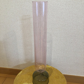 【ネット決済】長い花瓶　ピンク　グレー