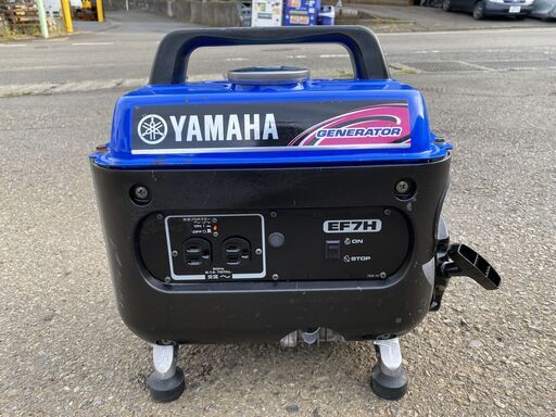 整備済 出力610W ヤマハ 4サイクル ポータブル 発電機 EF7H　50Ｈｚ 6.1A　現物確認歓迎、初期不良も安心対応