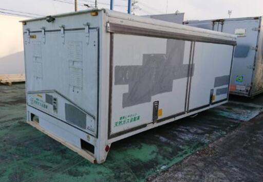 【香取市山之辺】No.AM-3【横扉3ヶ所】【3t車でも配送可】中古コンテナ 長さ約420cm×幅227cm×高さ167cmくらい 配送可