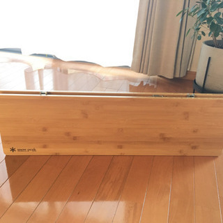 スノーピーク snow peak LV-100TR ワンアクションローテーブル竹