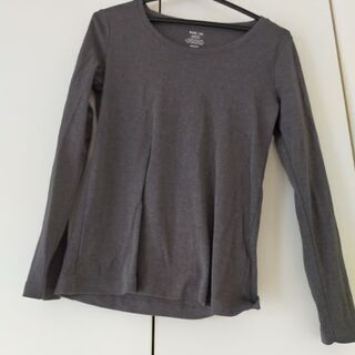 【ネット決済】GUロングTシャツ  Mサイズ  グレー