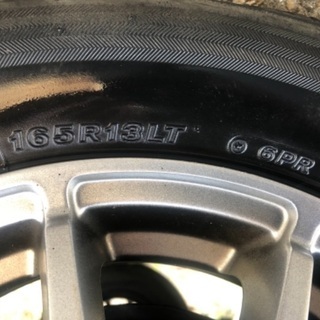165R13 6PR アルミ4本セット　軽アゲバン•アゲトラ