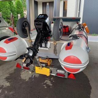 シーマリン軽トレーラーマルチ ゴムボート ダンプアップ