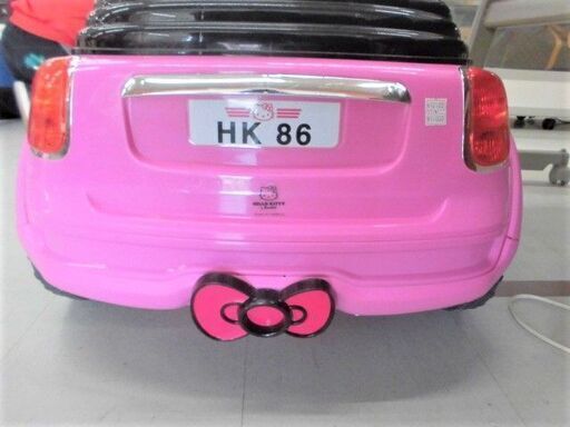 ジャンク品 充電器欠品 ハローキティ 電動カー 幅65x奥行120x高さ