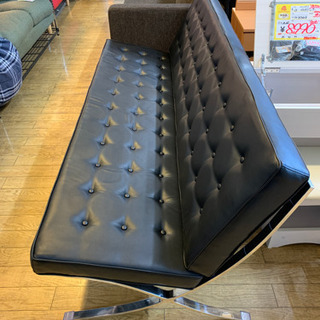 ⭐️ミッドセンチュリーStyle⭐️バルセロナチェア 3人掛け リ