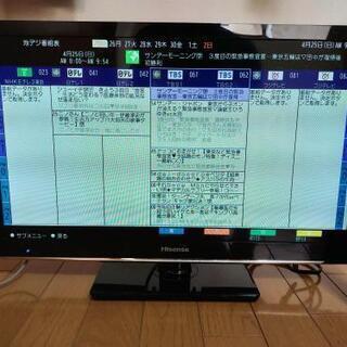 (受け取り先が決まりました)Hisense 24インチ 2015...