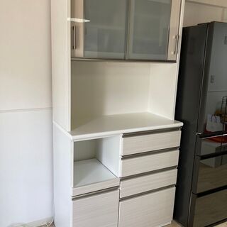 ニトリ食器棚(ホワイト) 幅100×奥行50×高さ206cm
