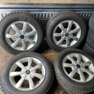 高 バリ山 195/65R15 スタッドレス タイヤ アルミホイール付き VRX