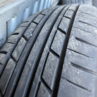 車のパーツ 三菱 アイ 純正アルミホイール 夏タイヤ セット 175/55R15