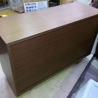 unico ストラーダ サイドボード 幅120cm ブラウン 木製 キャビネット