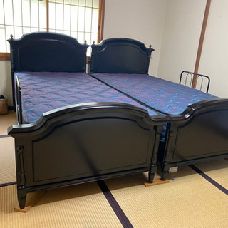 【ネット決済】高級ベッド&マット　シングルサイズ