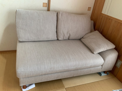 カリモク製布製カバーリングソファ