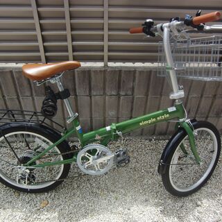 中古折りたたみ自転車（折り畳み前かご付き）売ります(再投稿）