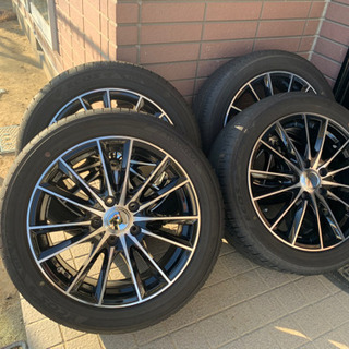 【美品】夏タイヤ　ホイル付　4本セット　215/50R17 20...