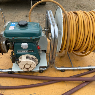 丸山MS253動力噴霧機セット シバウラ電子エンジン3.4馬力GEF13REセット