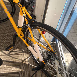 4/25 福岡 東区 【新車】安心の365日保証付!!大人気!! 21 TECEHNOLOGY 700C ロードバイク イエロー 自転車 通勤 通学 