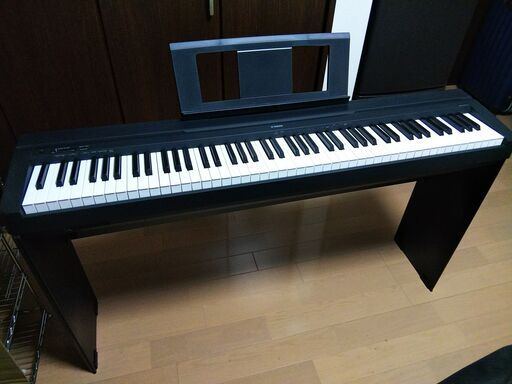 上品 電子ピアノ　YAMAHA　P-45B　88鍵盤　専用スタンド付 鍵盤楽器、ピアノ
