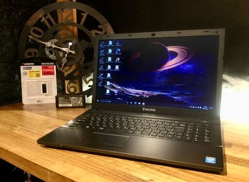 店頭にて売約済み。ご覧頂きありがとうございました。一宮でWindows10搭載機！Iiyama 15.6インチ  新品SSD搭載 Intel Core i5 RAM8GB/新品SSD240GB】一宮市のパソコン屋 Mr.Carnival（ミスカニ）です！パソコン修理・中古パソコンの販売【クレカ\u0026PayPay使えます！】店頭在庫PCのご紹介です！受け渡しは店舗にて(^^)/【Webカメラ・マイク搭載　ノートPC ノートパソコン】