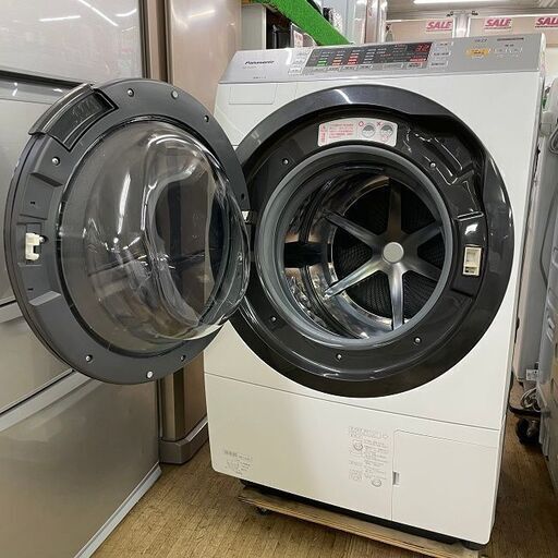 美品【 Panasonic 】パナソニック 洗濯9.0㎏/乾燥6.0㎏ ドラム式洗濯機 ...